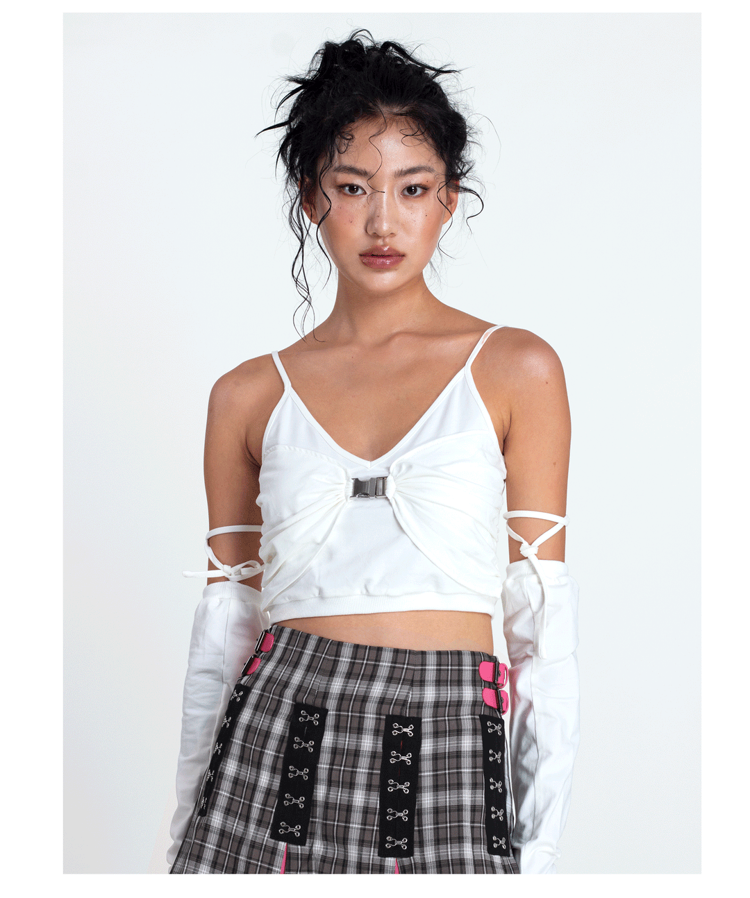 METAL BUCKLE crop top - Dragon Star