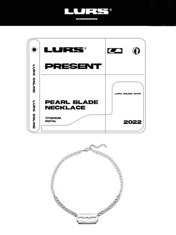 PEARLS BLADE necklace