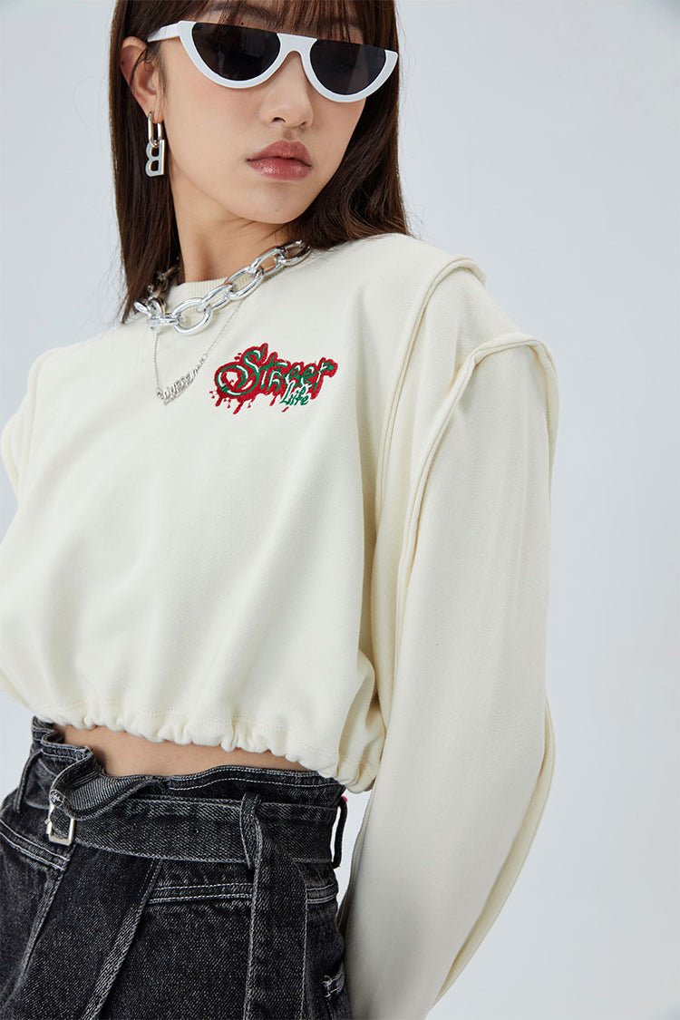 ROGUE crop sweatshirt - Dragon Star