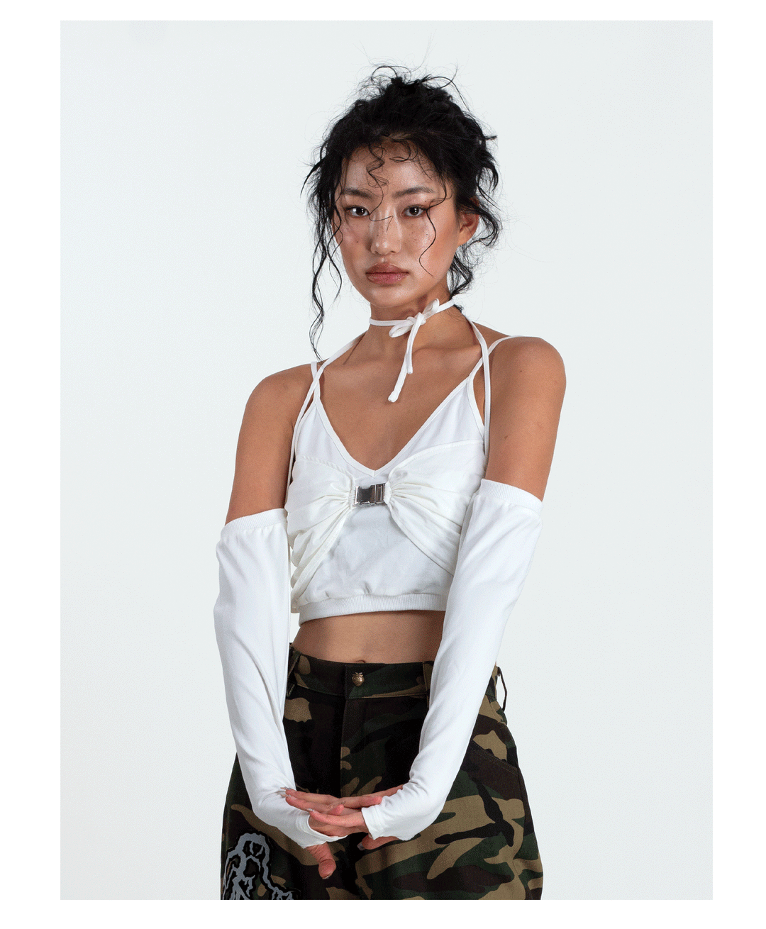 METAL BUCKLE crop top - Dragon Star