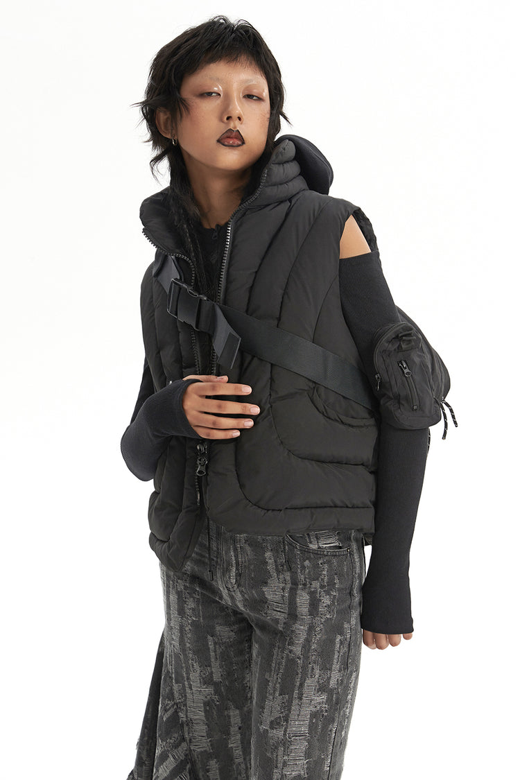 CURFEW REBEL puffer vest - Dragon Star