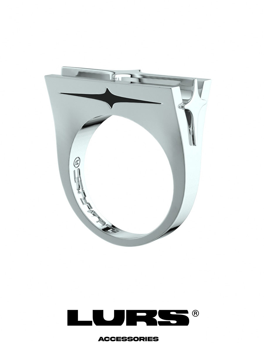 THREE-SIDED STAR ring - Dragon Star