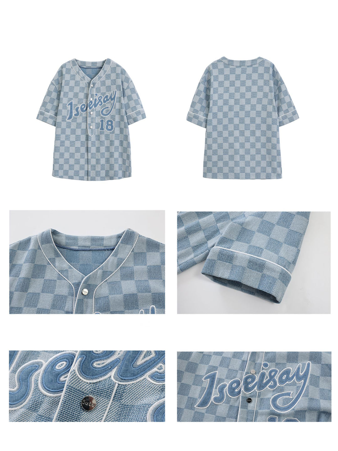 Checker Denim Jersey