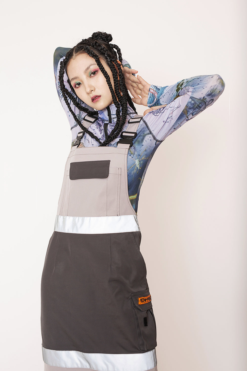 LOGISTICS UNIT reflective suspender skirt - Dragon Star