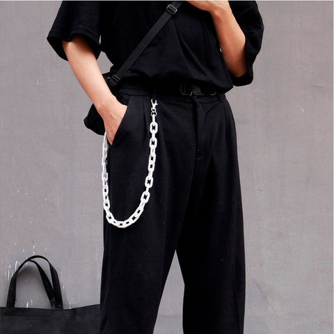 BLACKLISTS Collateral Pants Chain | Men's Pant Chain | Dragon Star White