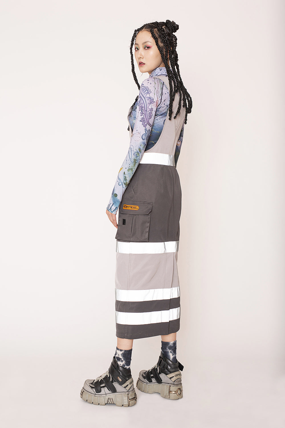 LOGISTICS UNIT reflective suspender skirt - Dragon Star