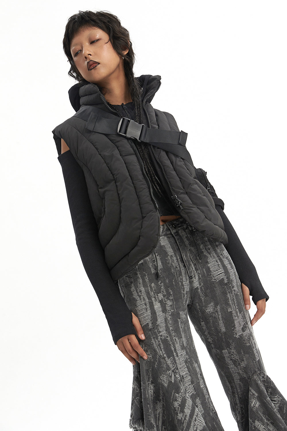 CURFEW REBEL puffer vest - Dragon Star