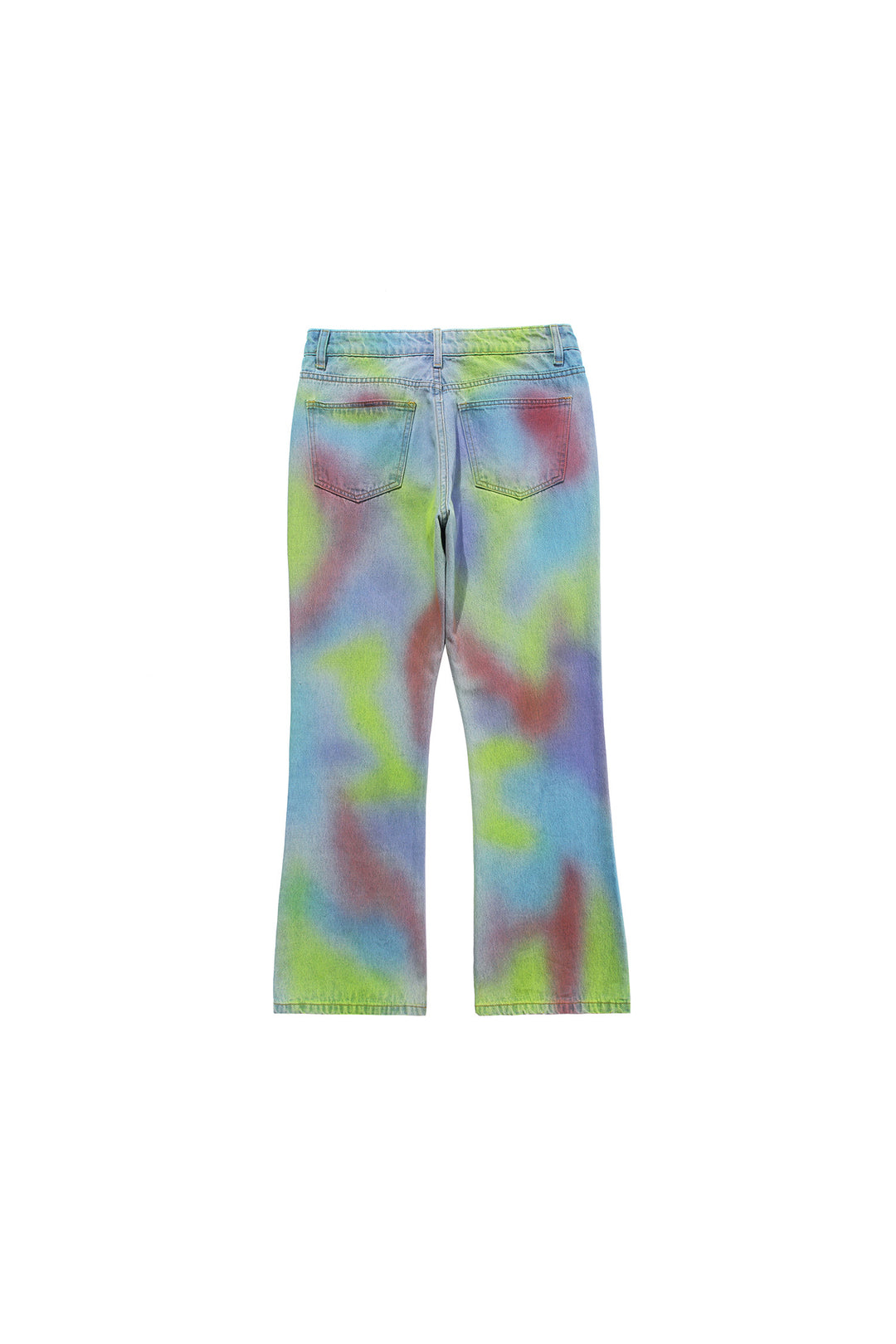 BLACKAIR INKJET LOVE GRAFFITI multicolor heart jeans, product-only rear