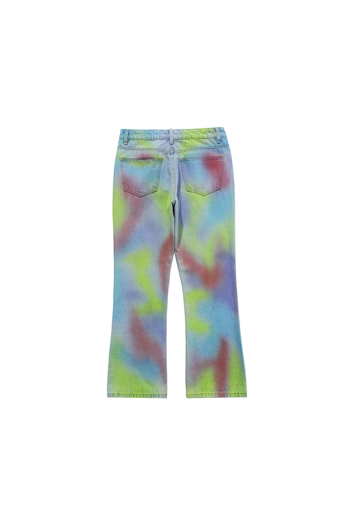 BLACKAIR INKJET LOVE GRAFFITI multicolor heart jeans, product-only rear