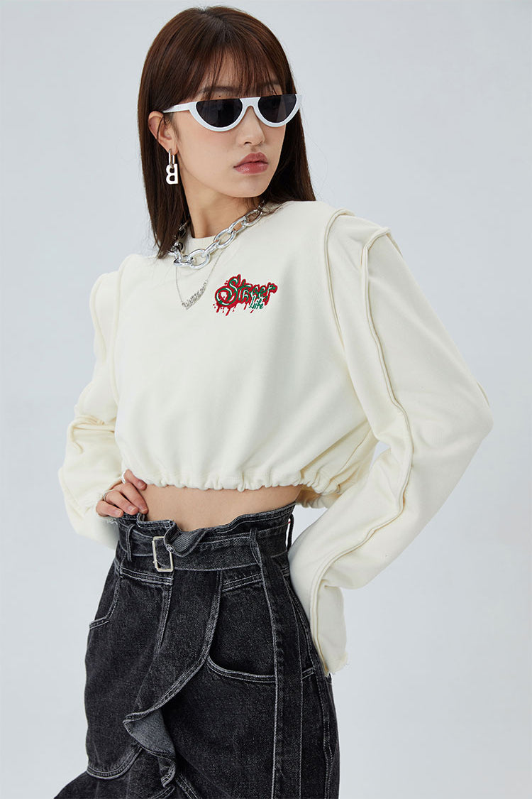 ROGUE crop sweatshirt - Dragon Star