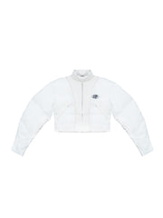 WHITE LAMB padded jacket