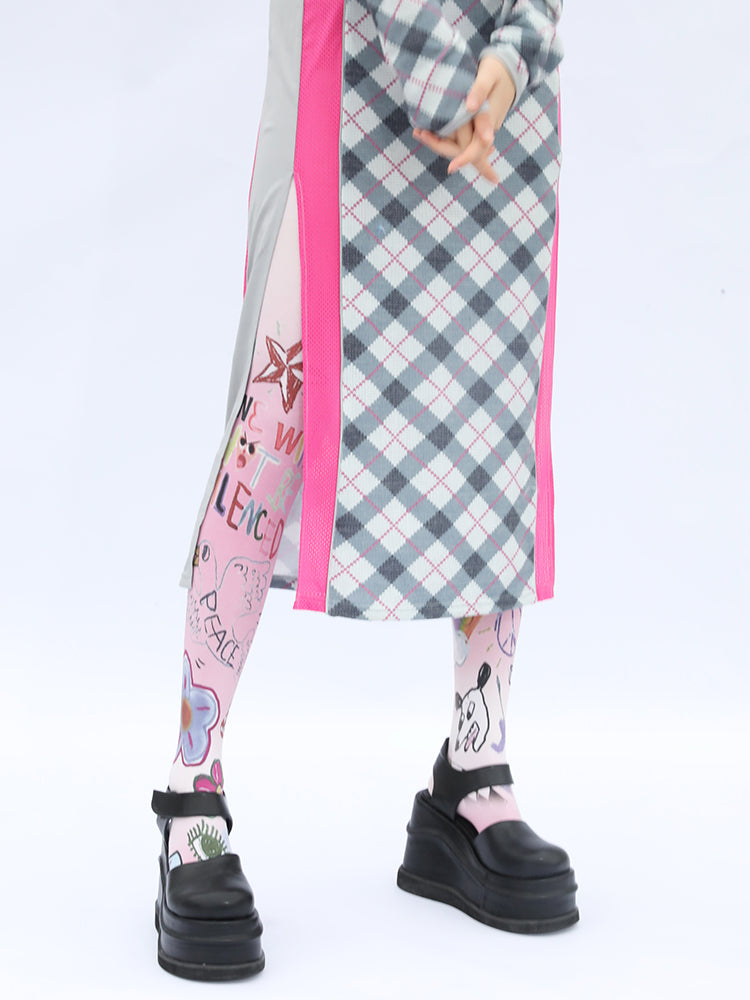 PINK GRADIENT high-density tights - Dragon Star