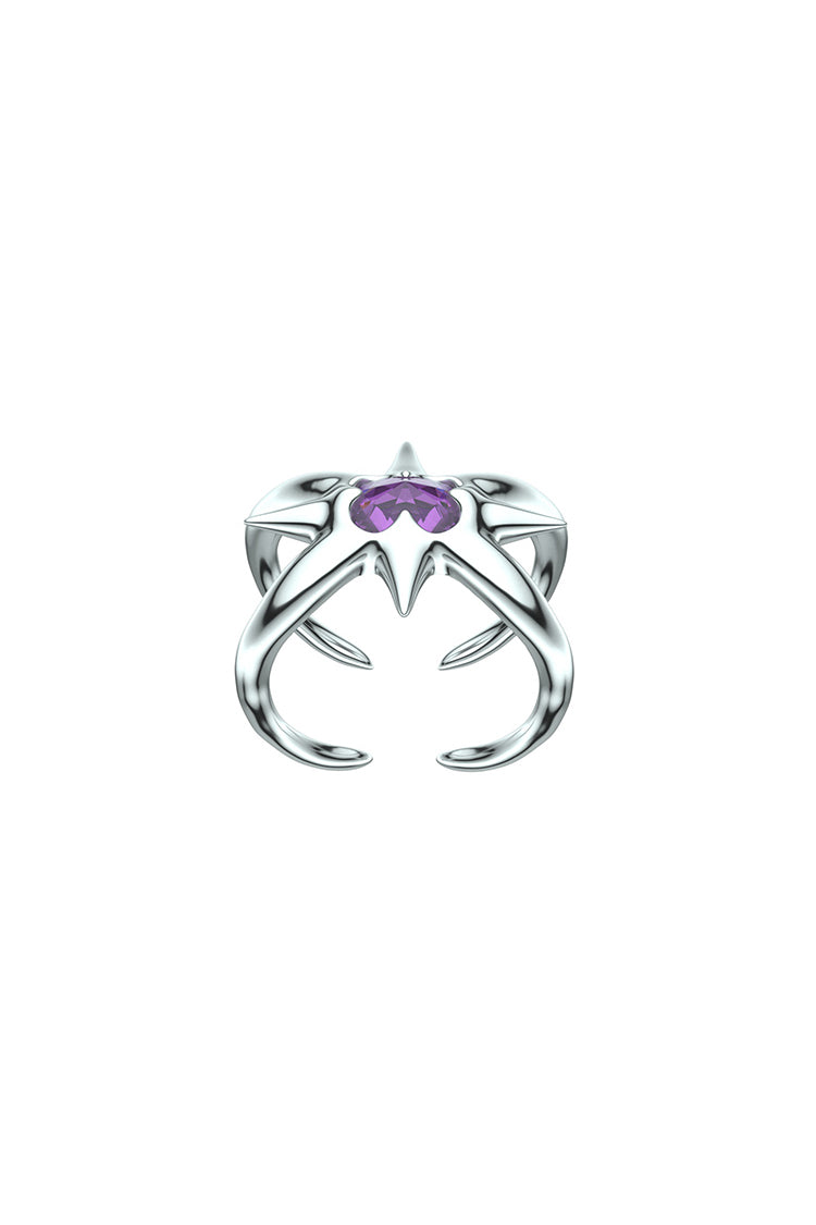 FOUR-POINTED TENTACLE STAR ring - Dragon Star