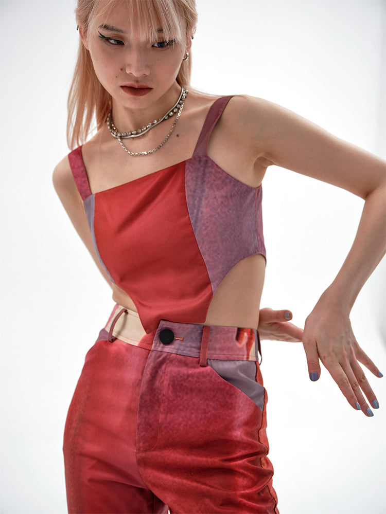 Women's Red Crop Top 