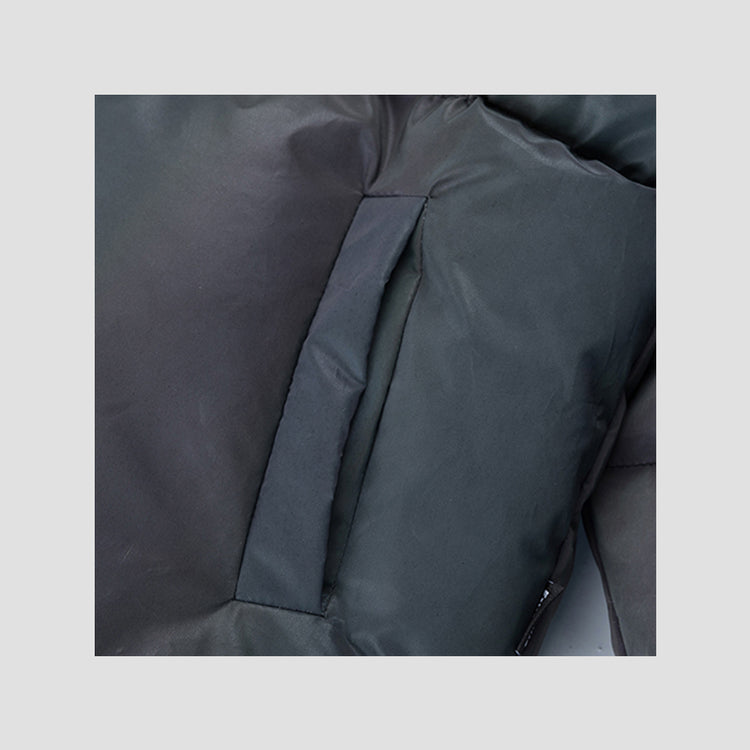 BLACKAIR LASER iridescent hooded puffer, side-pocket opening and padded shell detail