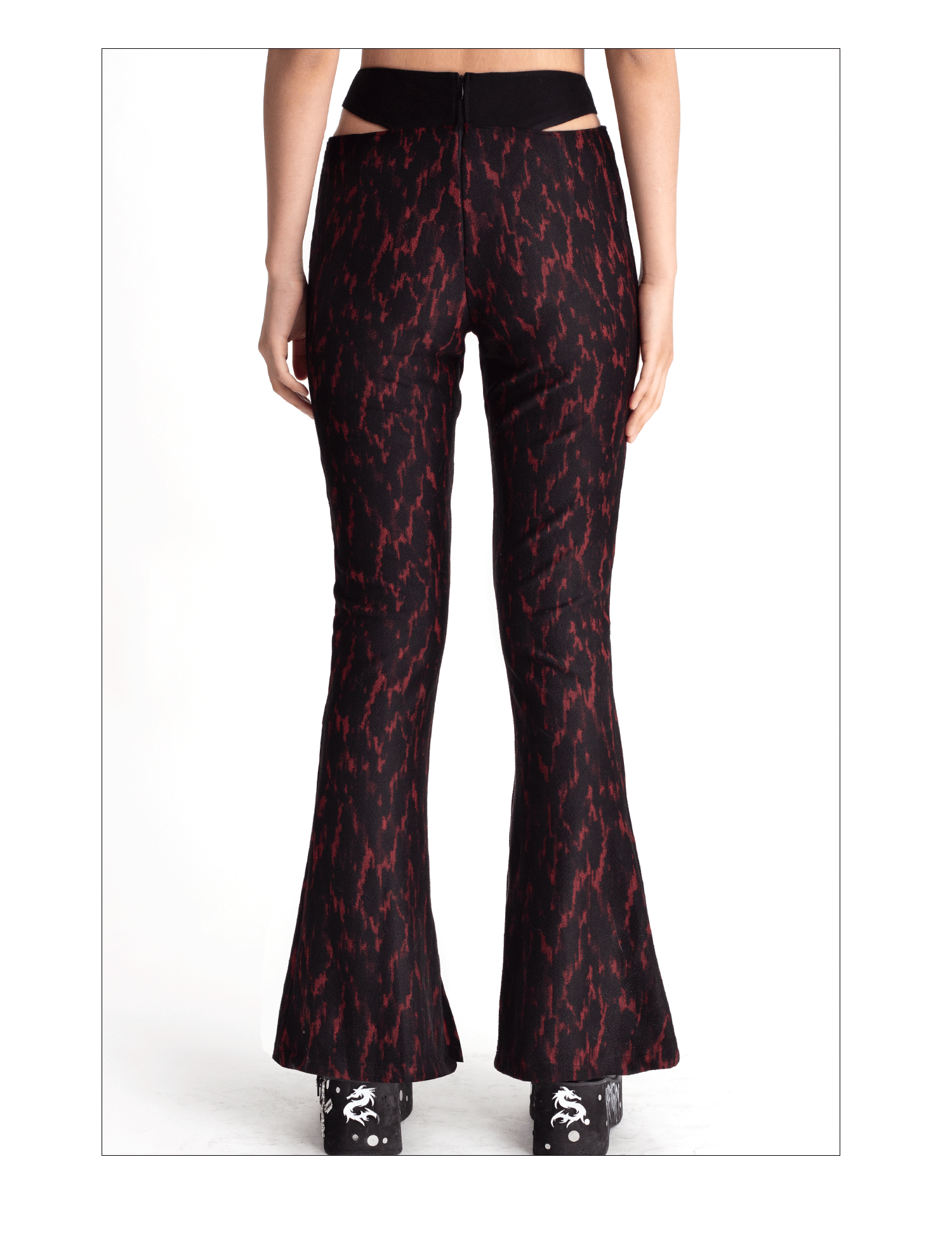 Asymmetric Jacquard Pants