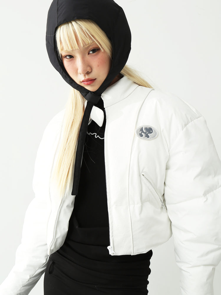 WHITE LAMB padded jacket - Dragon Star