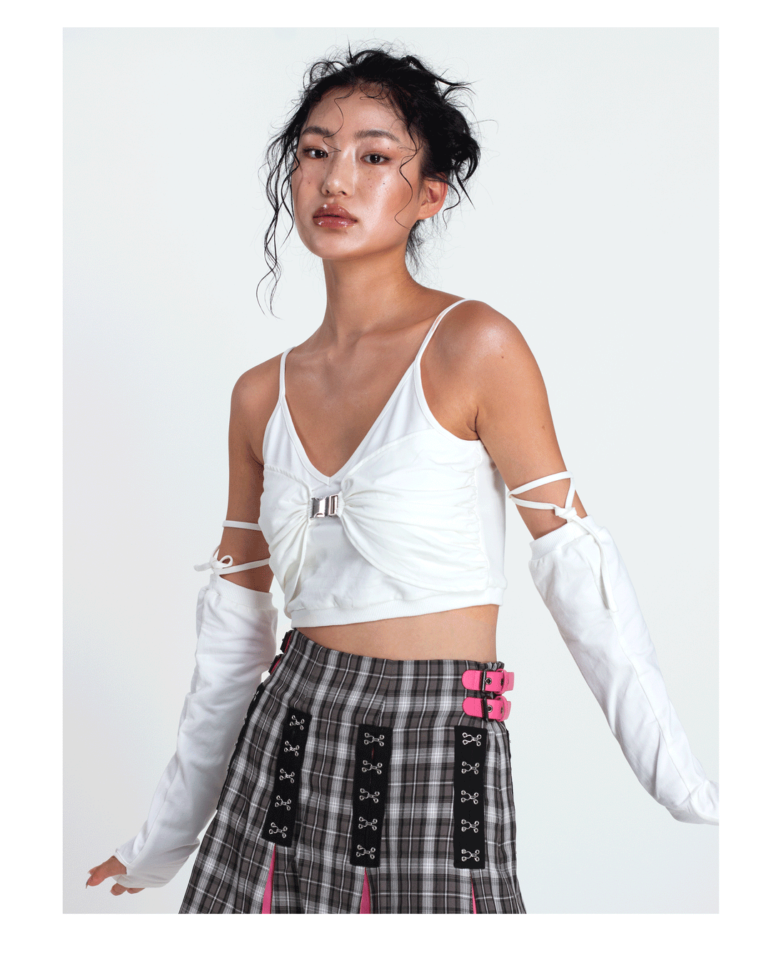 METAL BUCKLE crop top - Dragon Star