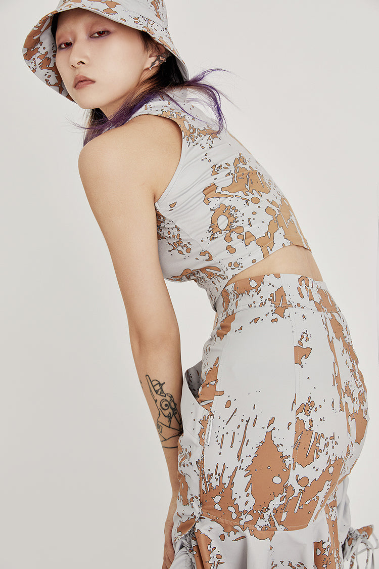 DIGICAMO drawstring skirt - Dragon Star