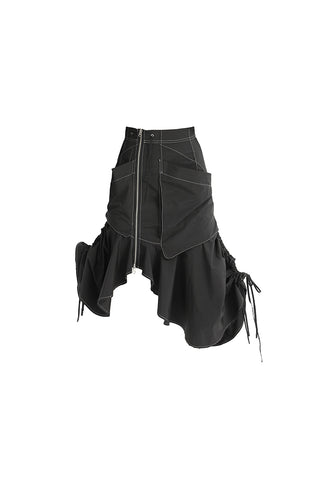 CURFEW REBEL drawstring skirt