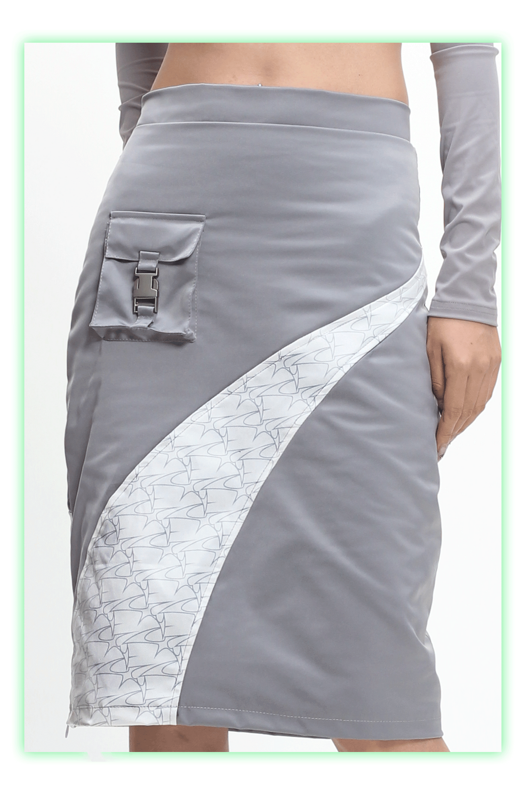 OFFWORLD OFFICER patchwork skirt - Dragon Star