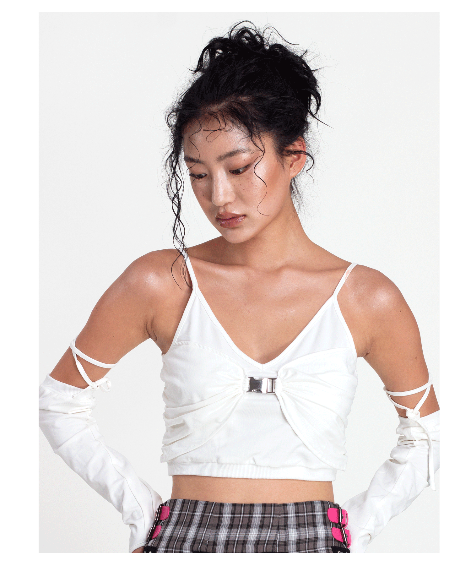 METAL BUCKLE crop top - Dragon Star