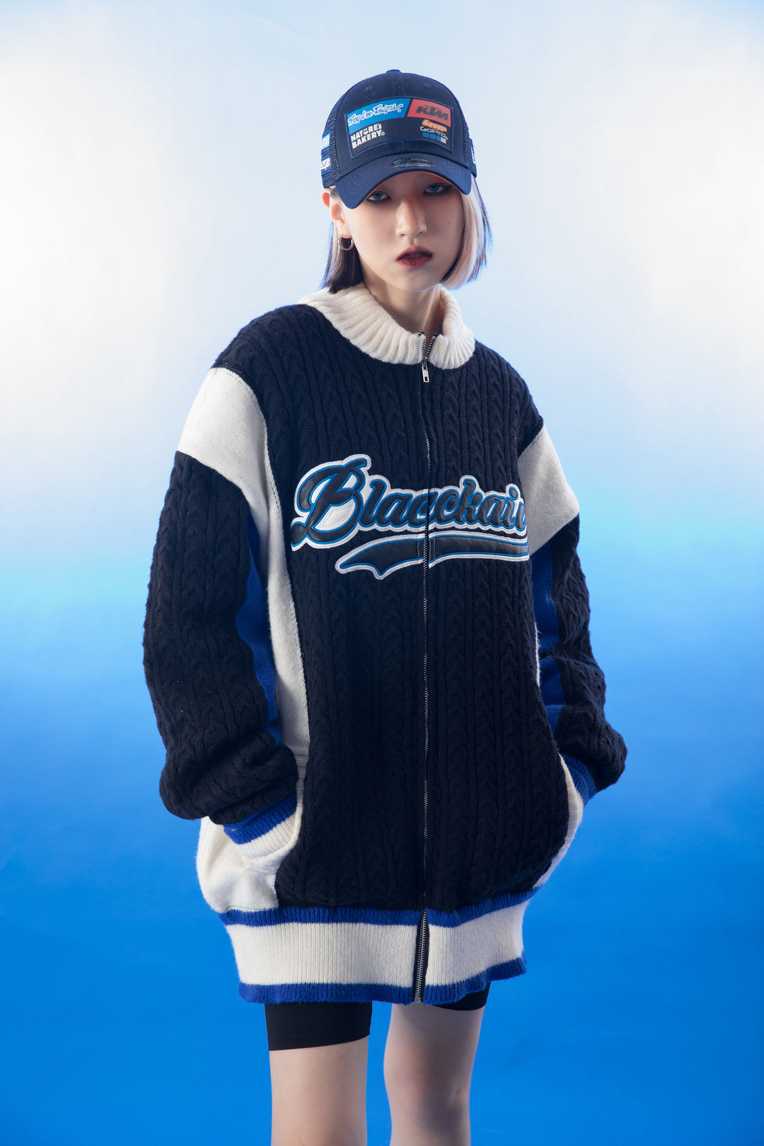 Men's Baseball Sweater Jacket