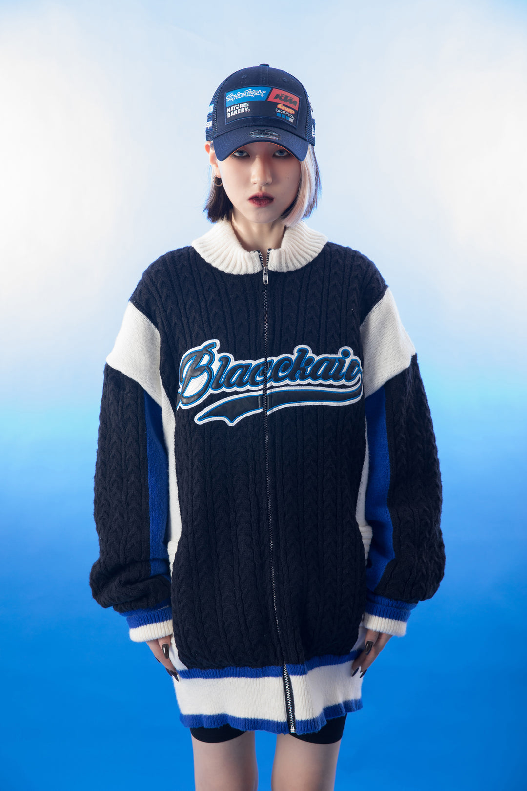 Women's Baseball Sweater Jacket