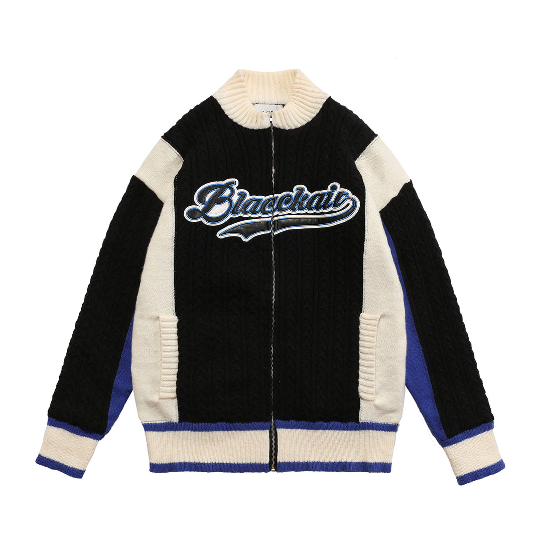 Men's Baseball Sweater Jacket