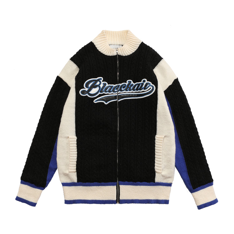 Men's Baseball Sweater Jacket
