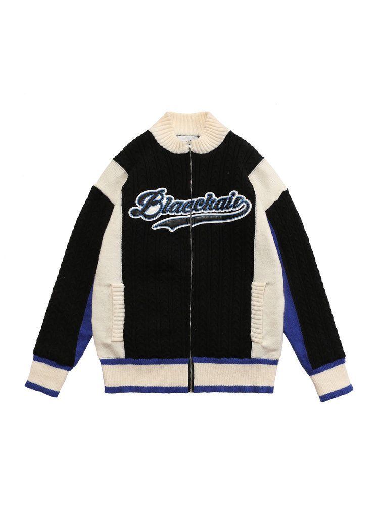 Women's Baseball Sweater Jacket