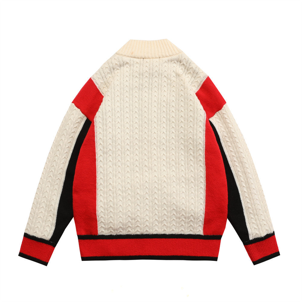 Women's Baseball Sweater Jacket