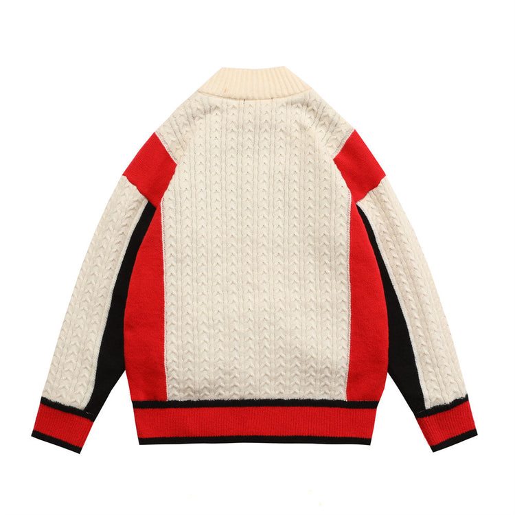 Women's Baseball Sweater Jacket