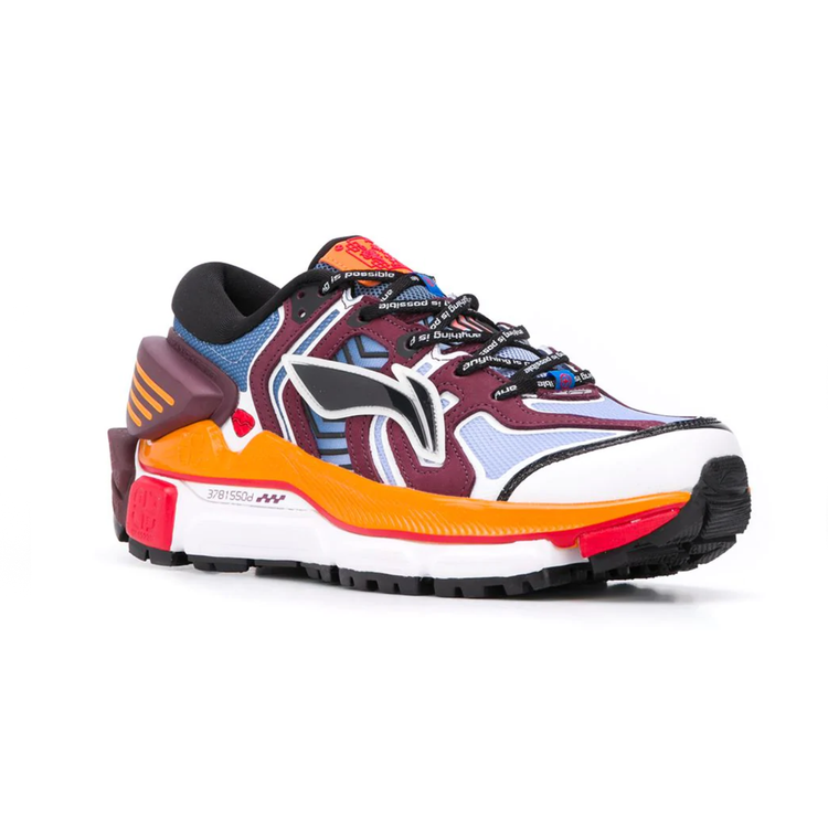 Sun Chaser sneaker, multicolor sneaker, front three-quarter view