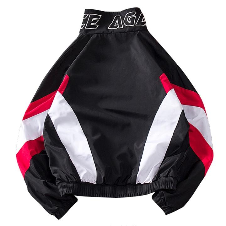 HYPE GOPNIK windbreaker, rear view of the color-block panels