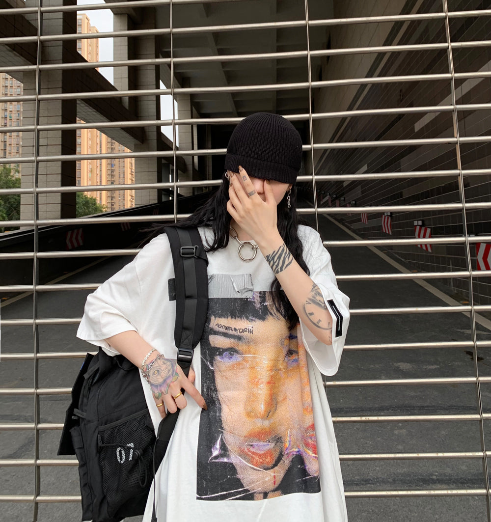 DEREALIZATION oversized tee - Dragon Star