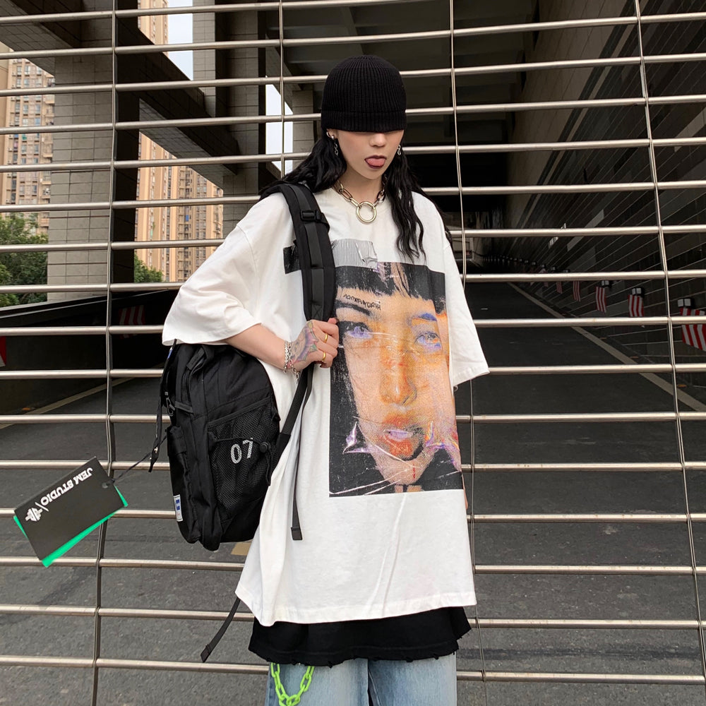 DEREALIZATION oversized tee - Dragon Star