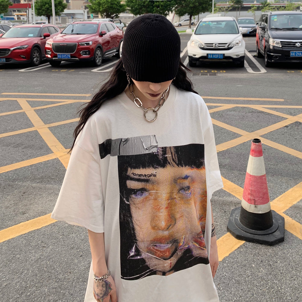 DEREALIZATION oversized tee - Dragon Star