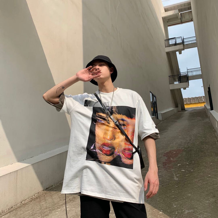 DEREALIZATION oversized tee - Dragon Star