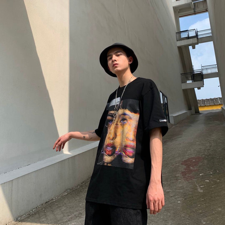 DEREALIZATION oversized tee - Dragon Star