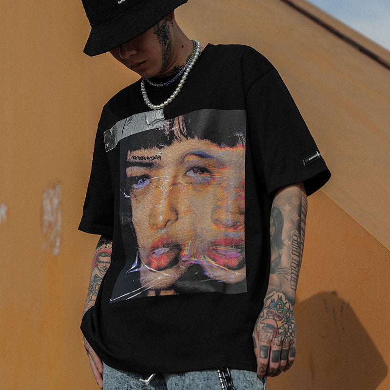 DEREALIZATION oversized tee - Dragon Star