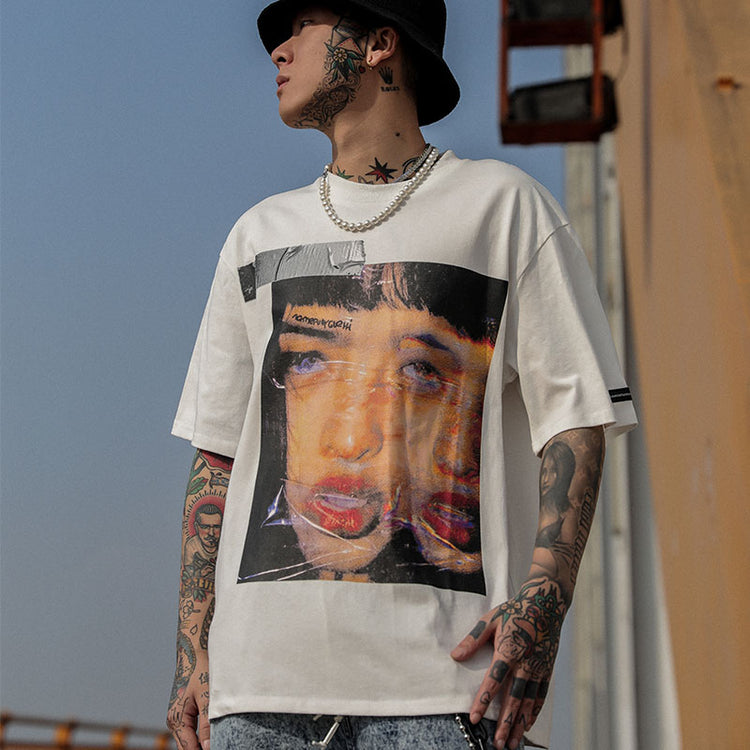 DEREALIZATION oversized tee - Dragon Star