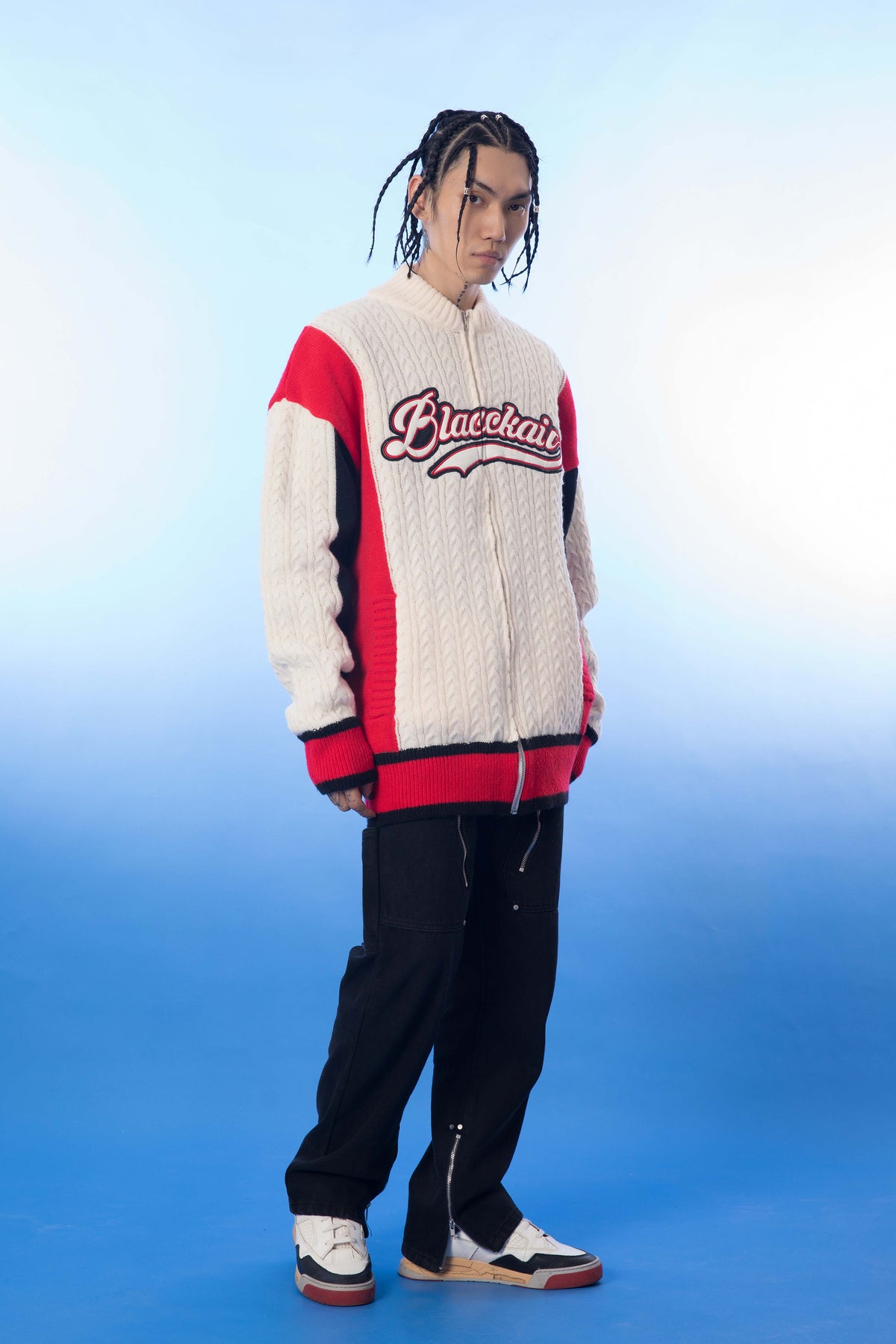 Men's Baseball Sweater Jacket